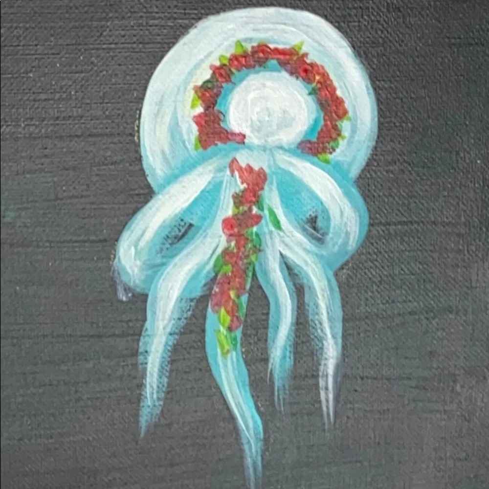 Hand Painted The Dress  Acrylic  Paint on Canvas  Fashion Wall Decor